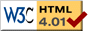 Logo page HTML 4.01 valide